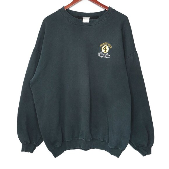 Vintage GILDAN Bobby Orr Hall of Fame Sweatshirt Hockey Green Teal Unisex XL - Picture 3 of 12